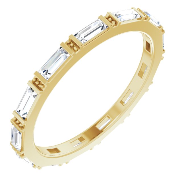 0.78 ct. Straight Baguette Diamond Eternity Band-VIRABYANI